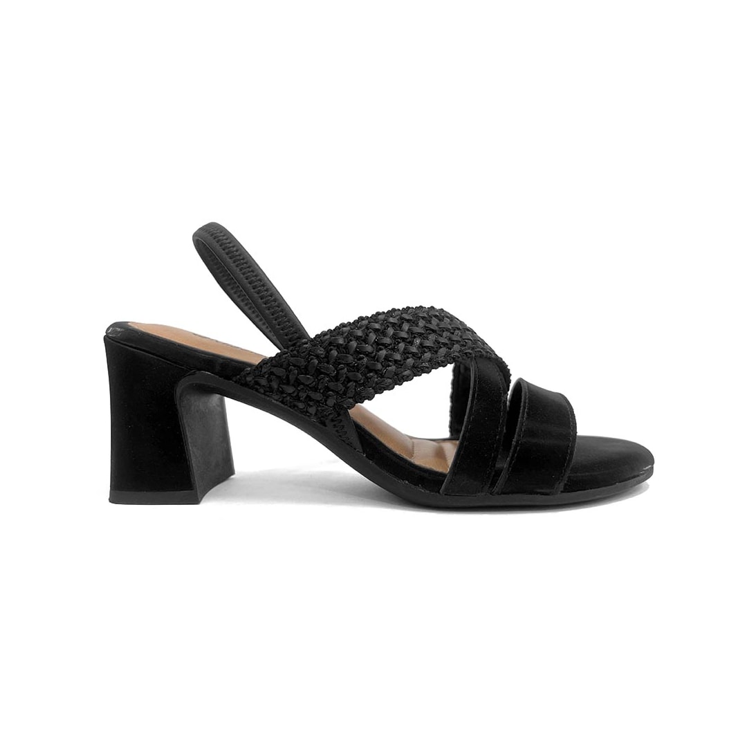 Sandália Mississipi Salto Bloco Mf941 Preto