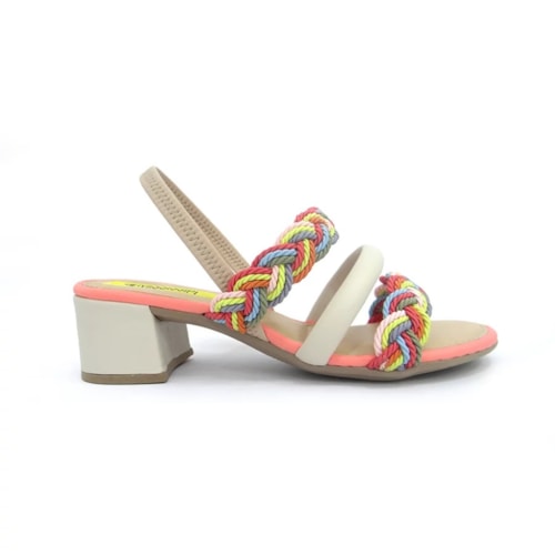 Detalhe - Sandália Mississipi Salto Bloco Q7092 Azul/Citrus