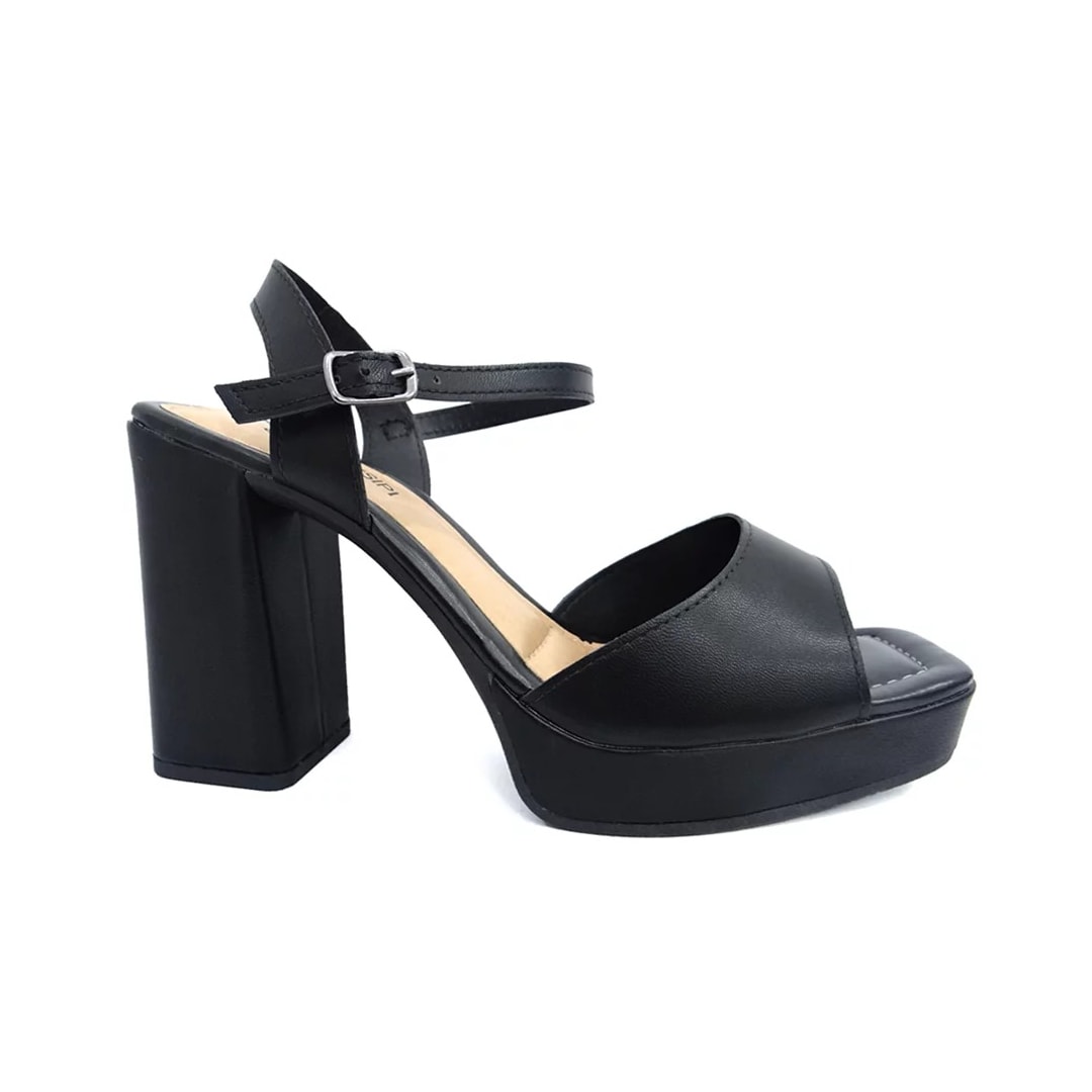 Sandália Mississipi Salto Bloco Q7232 Preto Sandália Mississipi Salto Bloco Q7232 Preto