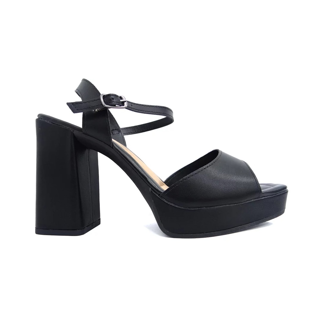 Sandália Mississipi Salto Bloco Q7232 Preto