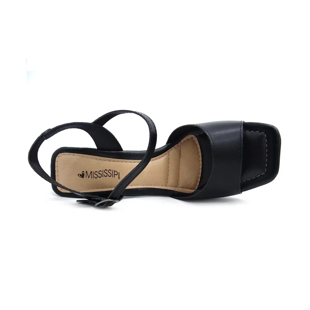Sandália Mississipi Salto Bloco Q7232 Preto Sandália Mississipi Salto Bloco Q7232 Preto