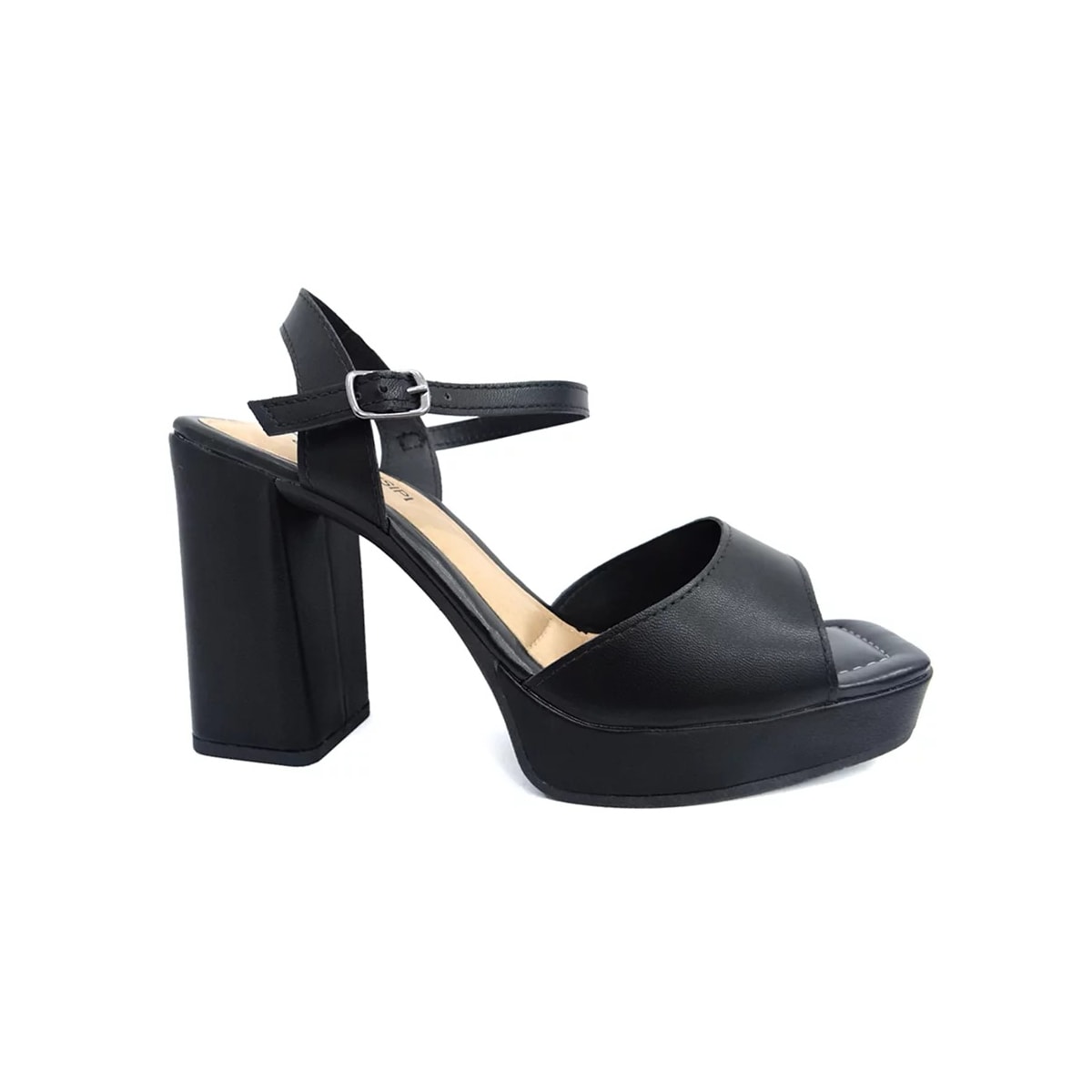 Sandália Mississipi Salto Bloco Q7232 Preto Sandália Mississipi Salto Bloco Q7232 Preto