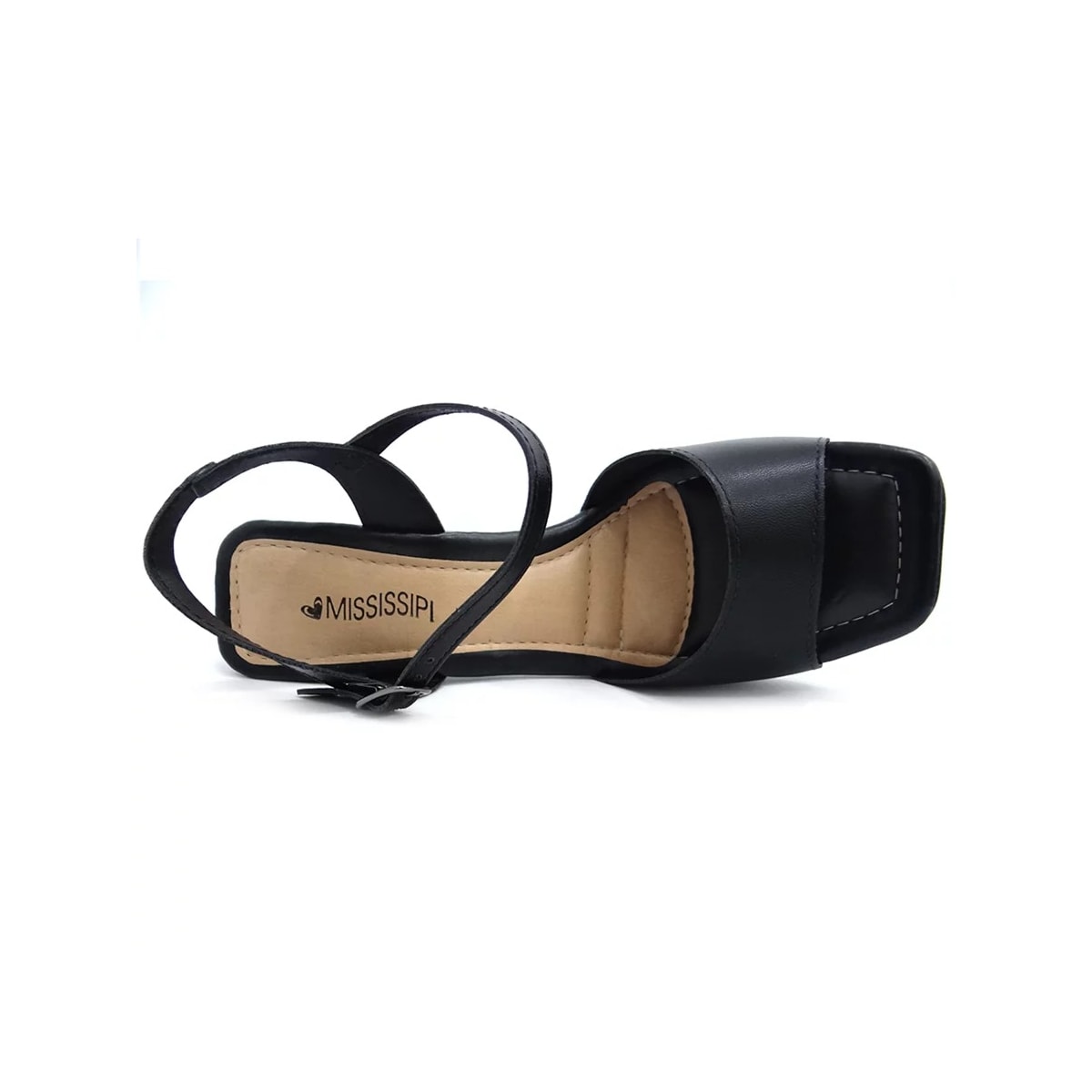 Sandália Mississipi Salto Bloco Q7232 Preto Sandália Mississipi Salto Bloco Q7232 Preto
