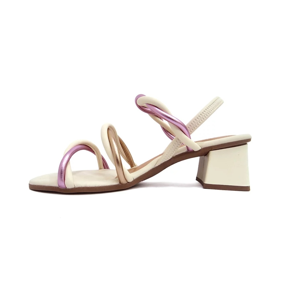 Sandália Mississipi Salto Bloco Q8192 Rosa Claro Sandália Mississipi Salto Bloco Q8192 Rosa Claro