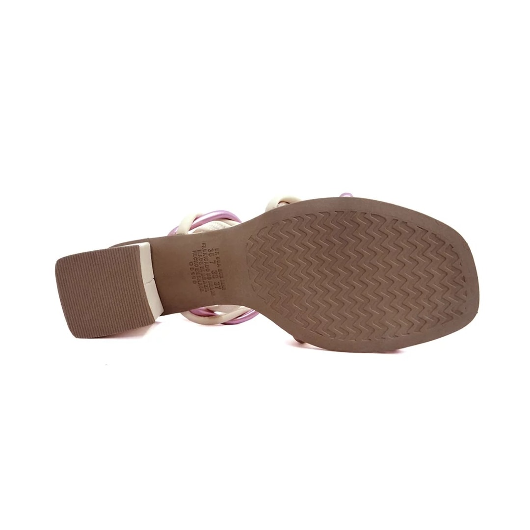 Sandália Mississipi Salto Bloco Q8192 Rosa Claro Sandália Mississipi Salto Bloco Q8192 Rosa Claro