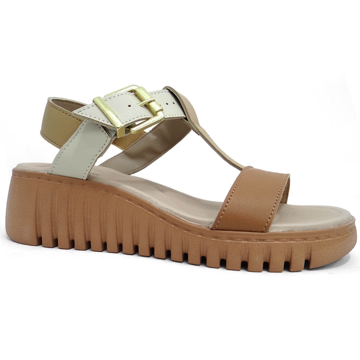 Sandália Modare Anabela Conforto 7197.103 Areia Sandália Modare Anabela Conforto 7197.103 Areia
