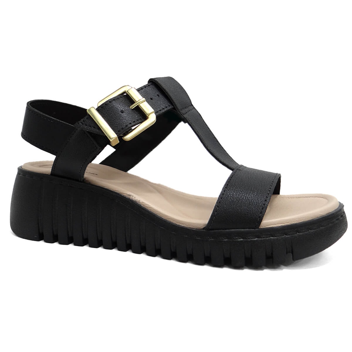 Sandália Modare Anabela Conforto 7197.103 Preto Sandália Modare Anabela Conforto 7197.103 Preto