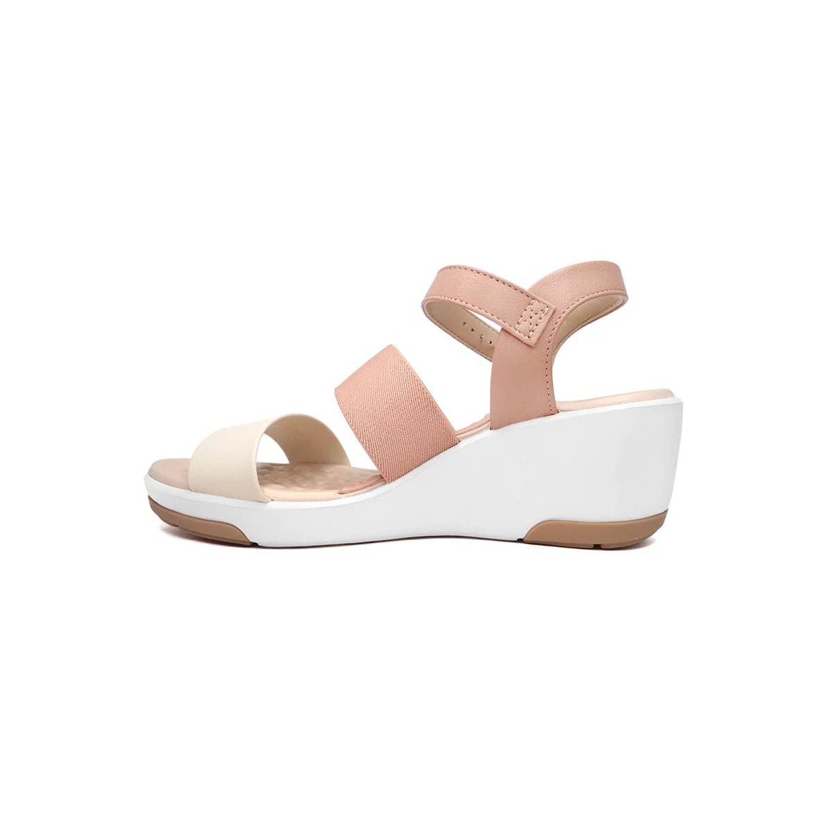 Sandália Modare Anabela Ultra Conforto 7182.104 Nude/Creme/Pessego Sandália Modare Anabela Ultra Conforto 7182.104 Nude/Creme/Pessego