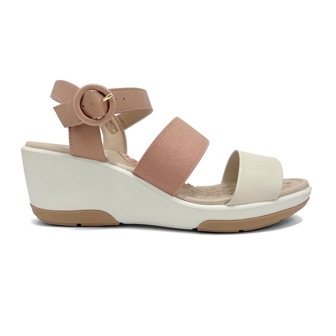 Sandália Modare Anabela Ultra Conforto 7182.104 Nude/Creme/Pessego Sandália Modare Anabela Ultra Conforto 7182.104 Nude/Creme/Pessego