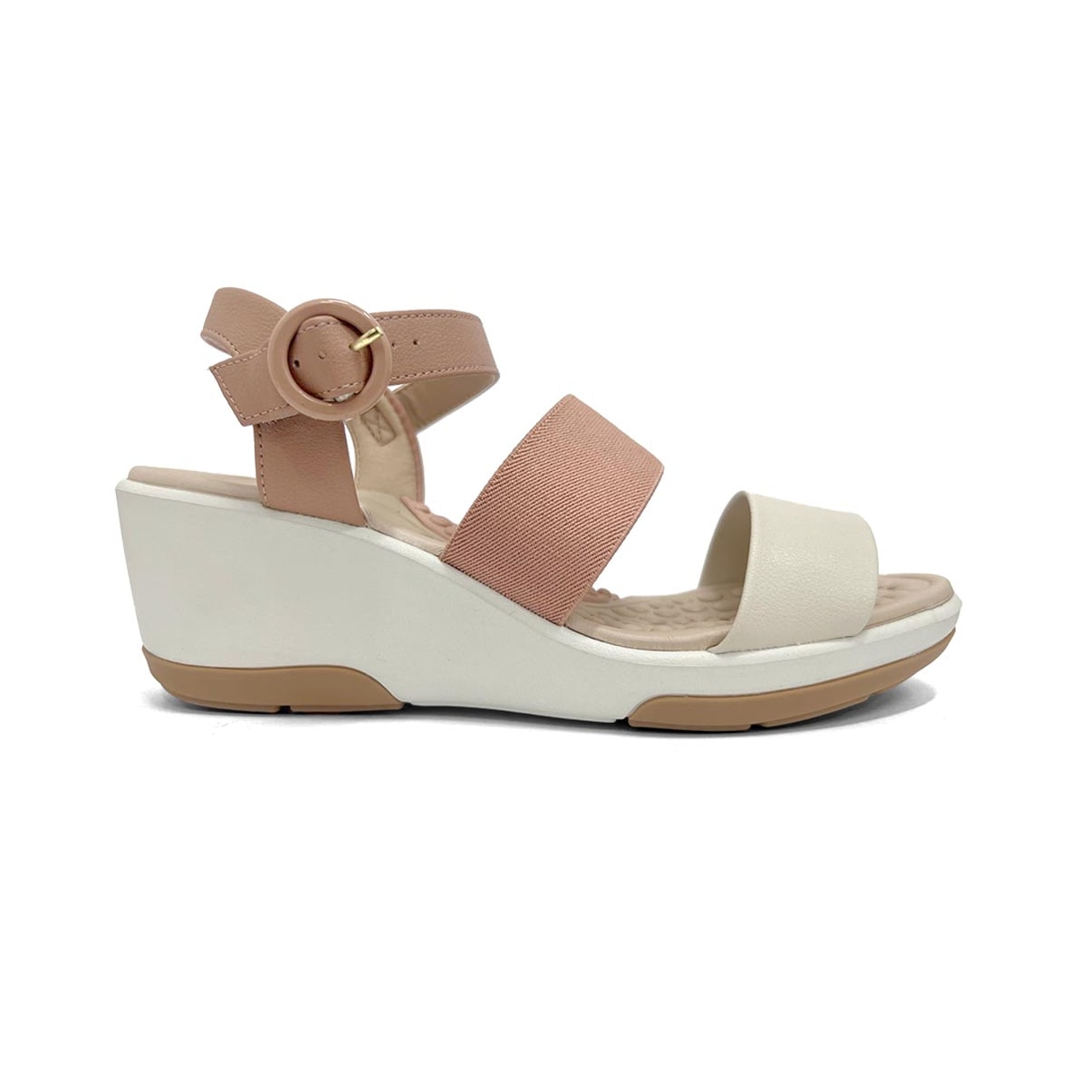 Sandália Modare Anabela Ultra Conforto 7182.104 Nude/Creme/Pessego Sandália Modare Anabela Ultra Conforto 7182.104 Nude/Creme/Pessego