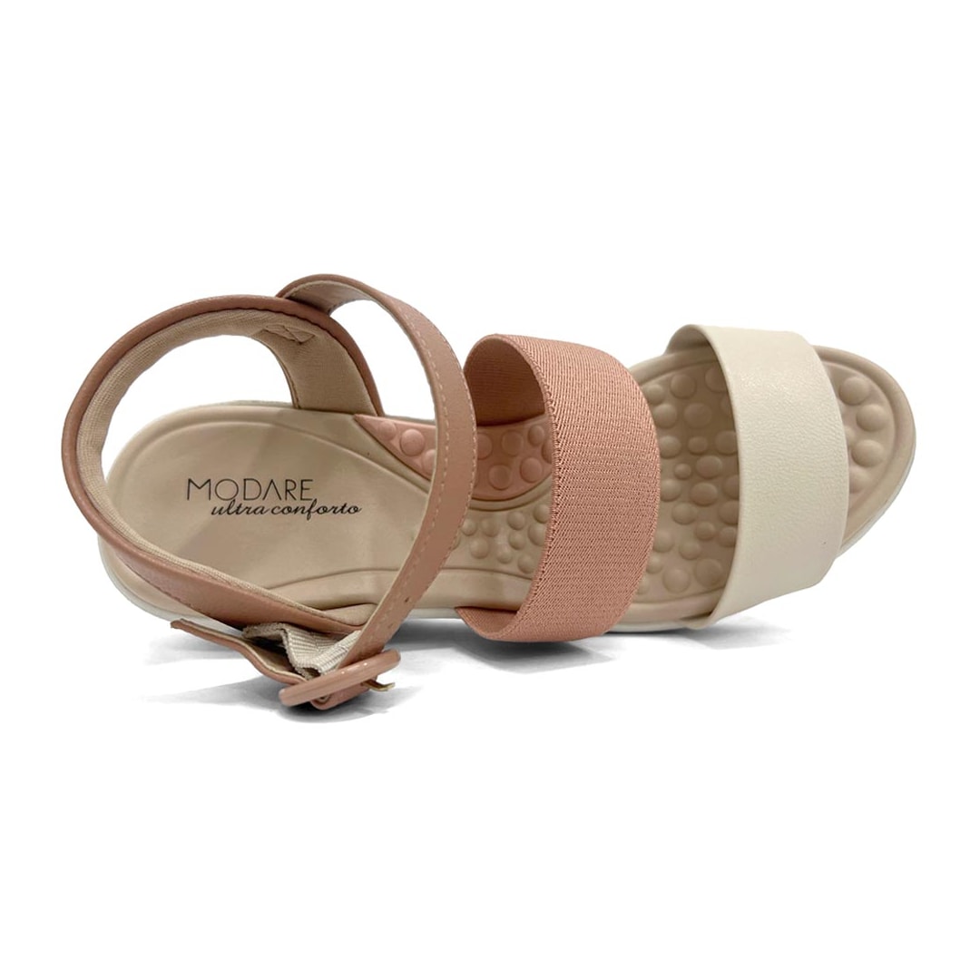 Sandália Modare Anabela Ultra Conforto 7182.104 Nude/Creme/Pessego Sandália Modare Anabela Ultra Conforto 7182.104 Nude/Creme/Pessego