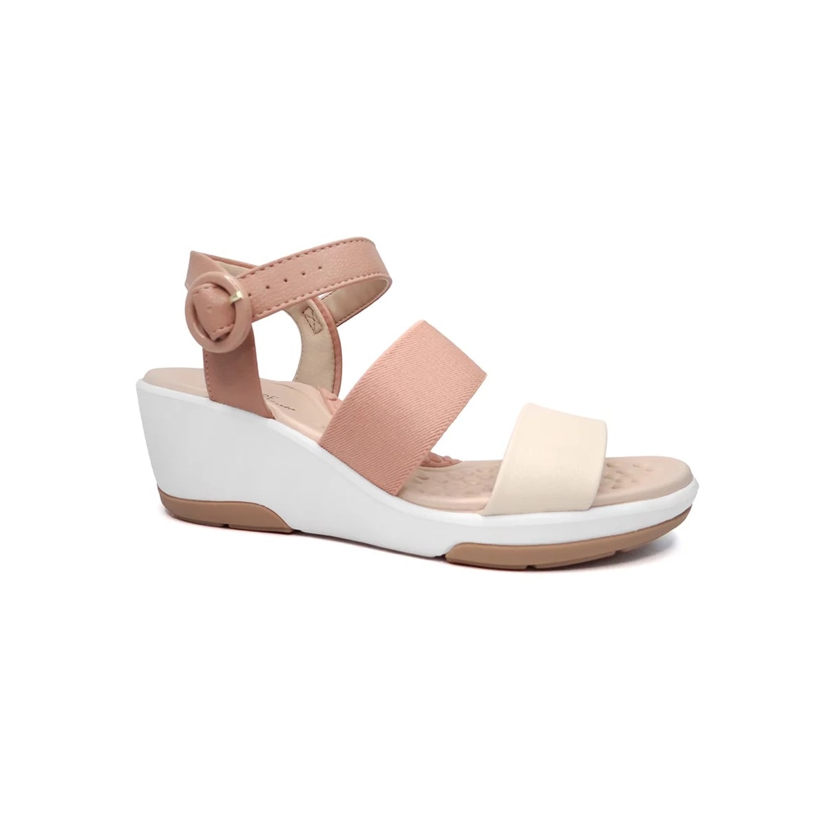 Sandália Modare Anabela Ultra Conforto 7182.104 Nude/Creme/Pessego Sandália Modare Anabela Ultra Conforto 7182.104 Nude/Creme/Pessego