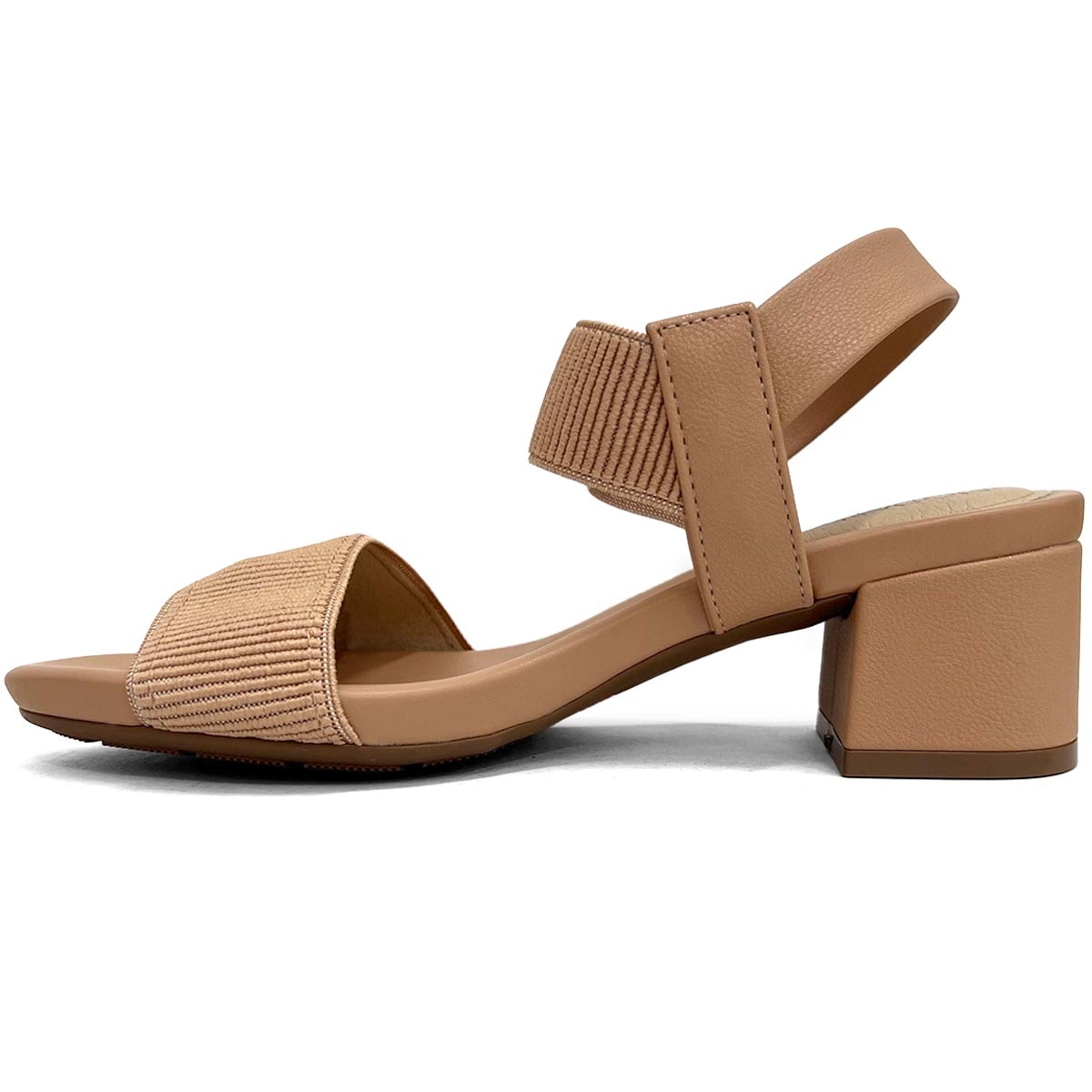 Sandália Modare Conforto Salto Bloco 7187.100 Nude Sandália Modare Conforto Salto Bloco 7187.100 Nude