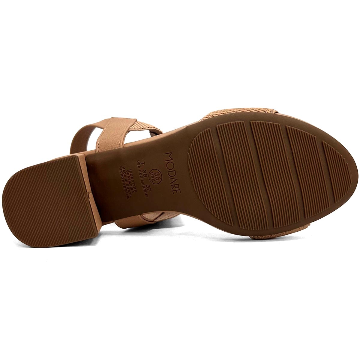 Sandália Modare Conforto Salto Bloco 7187.100 Nude Sandália Modare Conforto Salto Bloco 7187.100 Nude