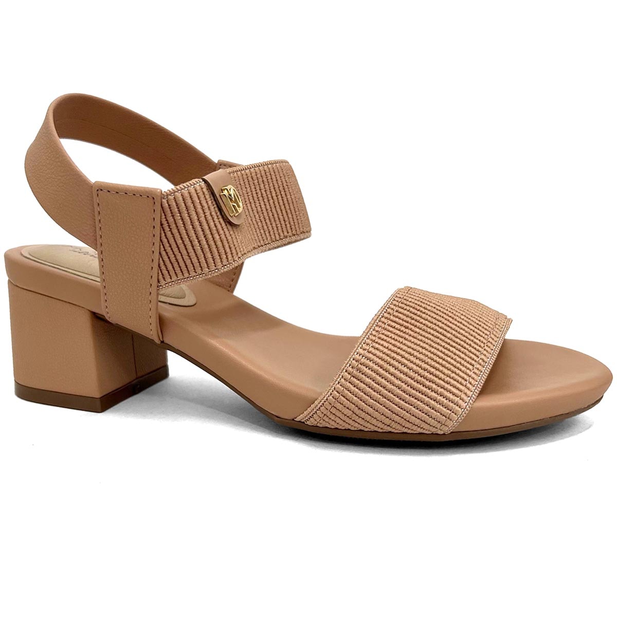 Sandália Modare Conforto Salto Bloco 7187.100 Nude Sandália Modare Conforto Salto Bloco 7187.100 Nude