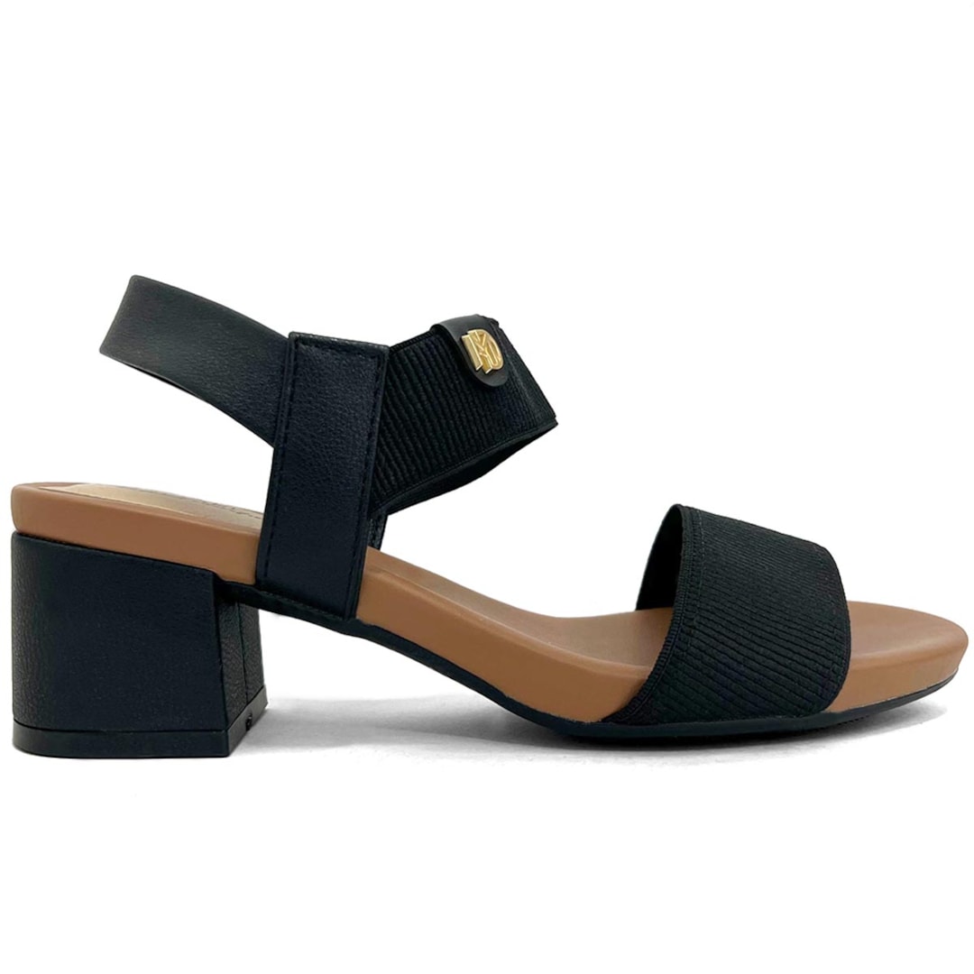 Sandália Modare Conforto Salto Bloco 7187.100 Preto