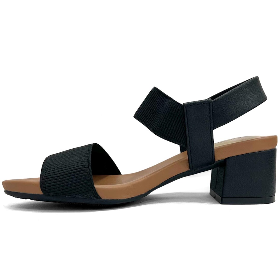 Sandália Modare Conforto Salto Bloco 7187.100 Preto