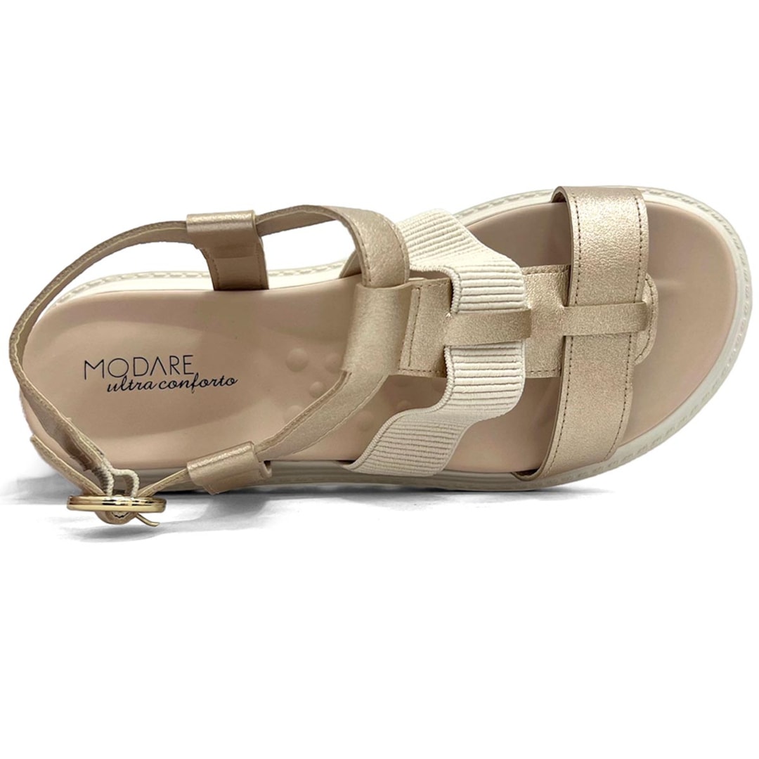 Sandália Modare Papete Ultraconforto 7200.101 Dourado