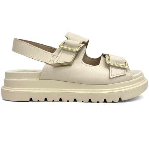 Detalhe - Sandália Modare Papete Ultraconforto 7200.102 Creme