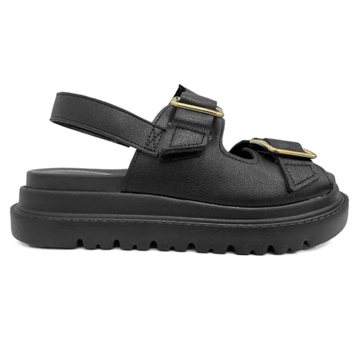 Detalhe - Sandália Modare Papete Ultraconforto 7200.102 Preto