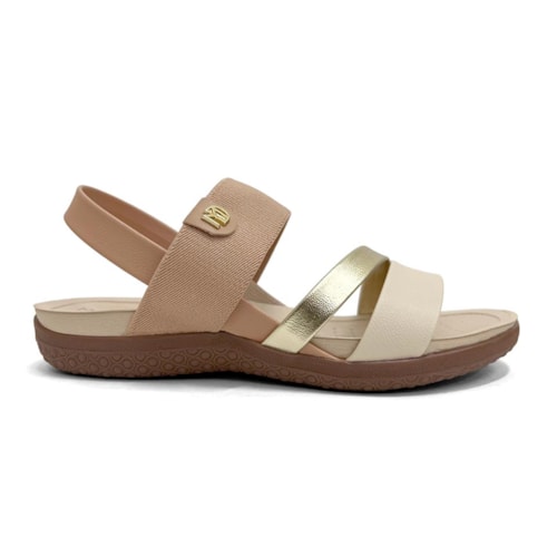 Detalhe - Sandália Modare Rasteira Conforto 7125.233 Nude