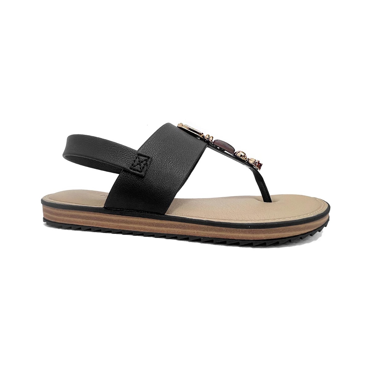Sandália Modare Rasteira Conforto 7141.120 Preto Sandália Modare Rasteira Conforto 7141.120 Preto