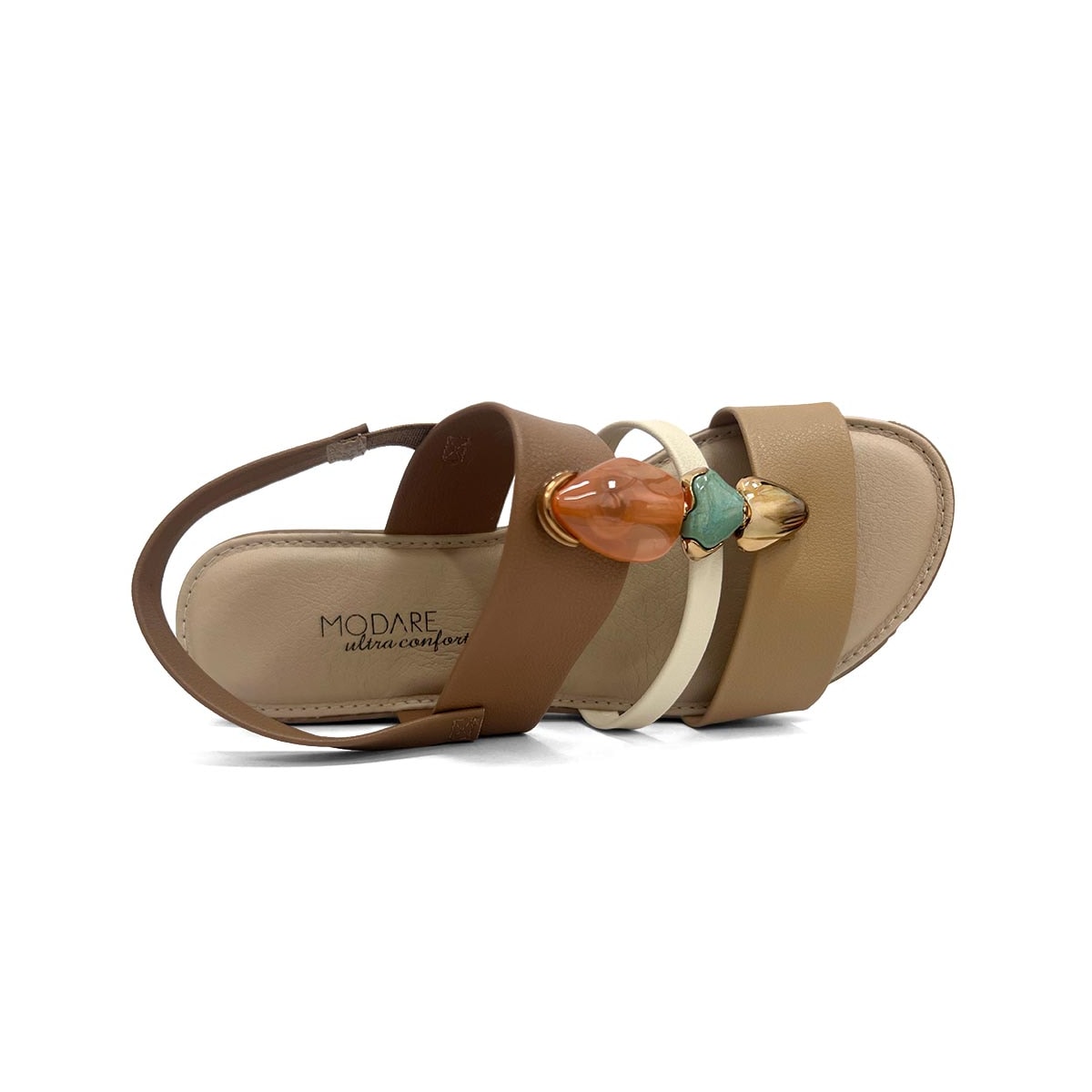 Sandália Modare Rasteira Conforto 7141.144 Camel