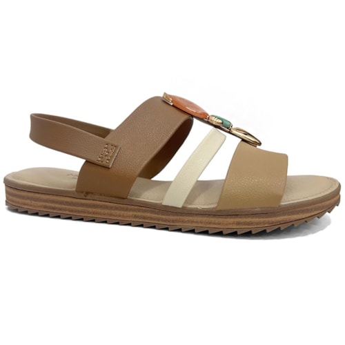 Sandália Modare Rasteira Conforto 7141.144 Camel