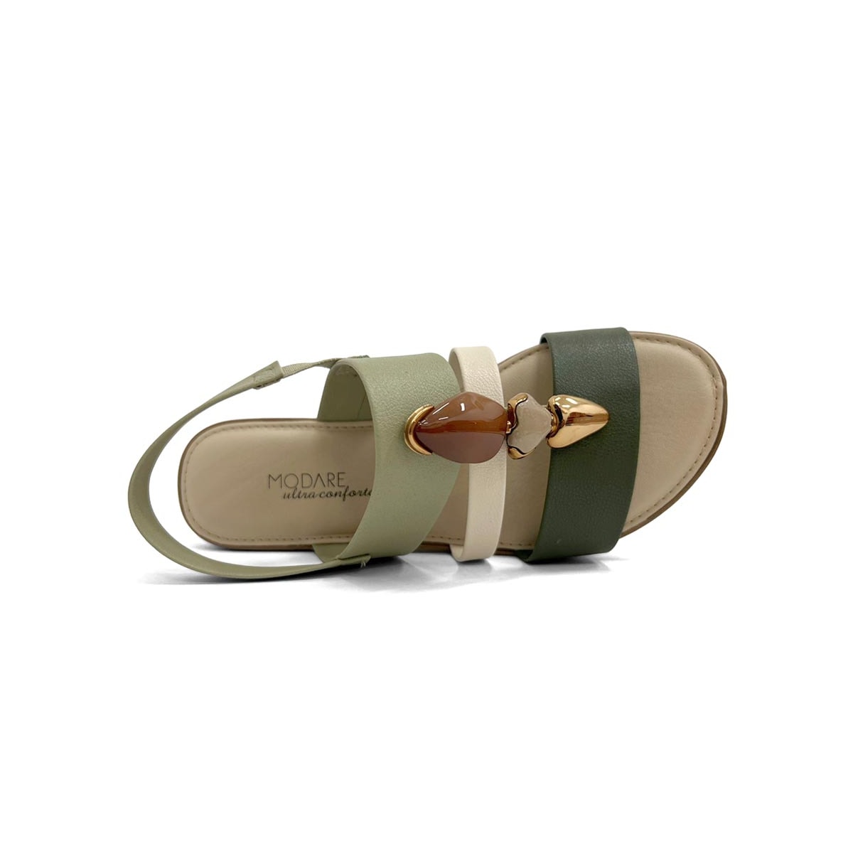 Sandália Modare Rasteira Conforto 7141.144 Verde Sandália Modare Rasteira Conforto 7141.144 Verde