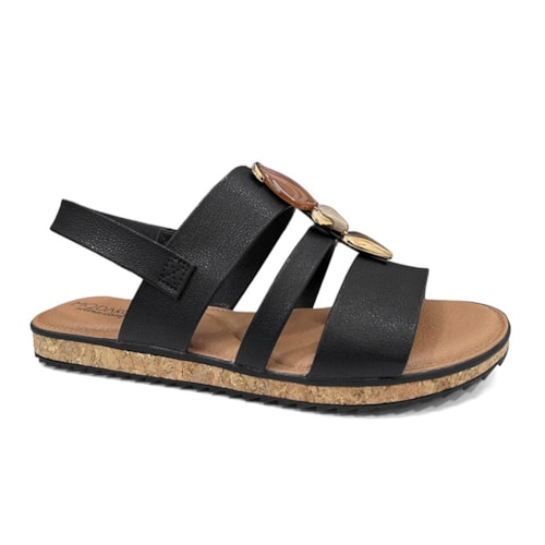 Sandália Modare Rasteira Conforto 7141.244 Preto