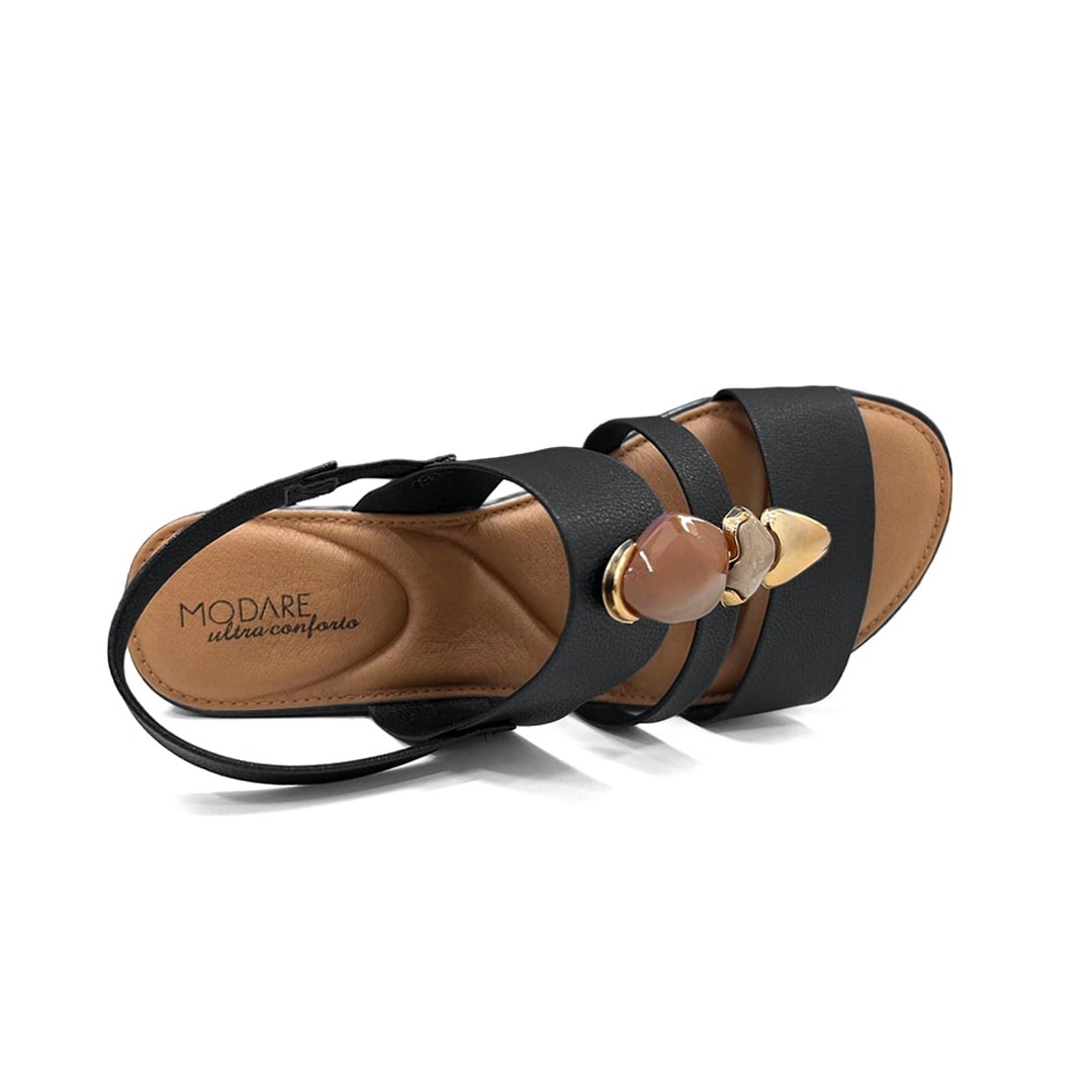 Sandália Modare Rasteira Conforto 7141.244 Preto Sandália Modare Rasteira Conforto 7141.244 Preto