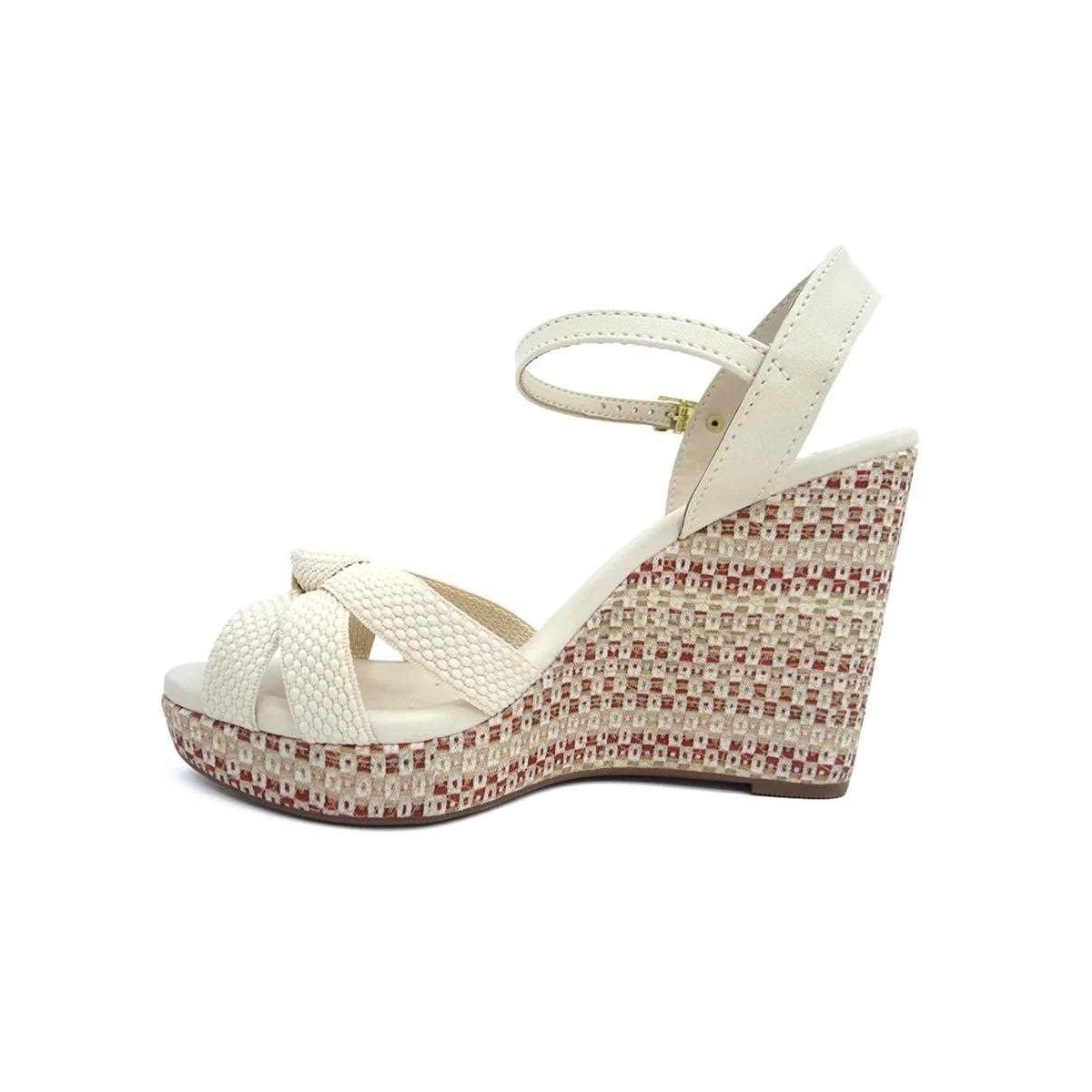 Sandália Moleca Anabela 5411.1127 Creme Sandália Moleca Anabela 5411.1127 Creme