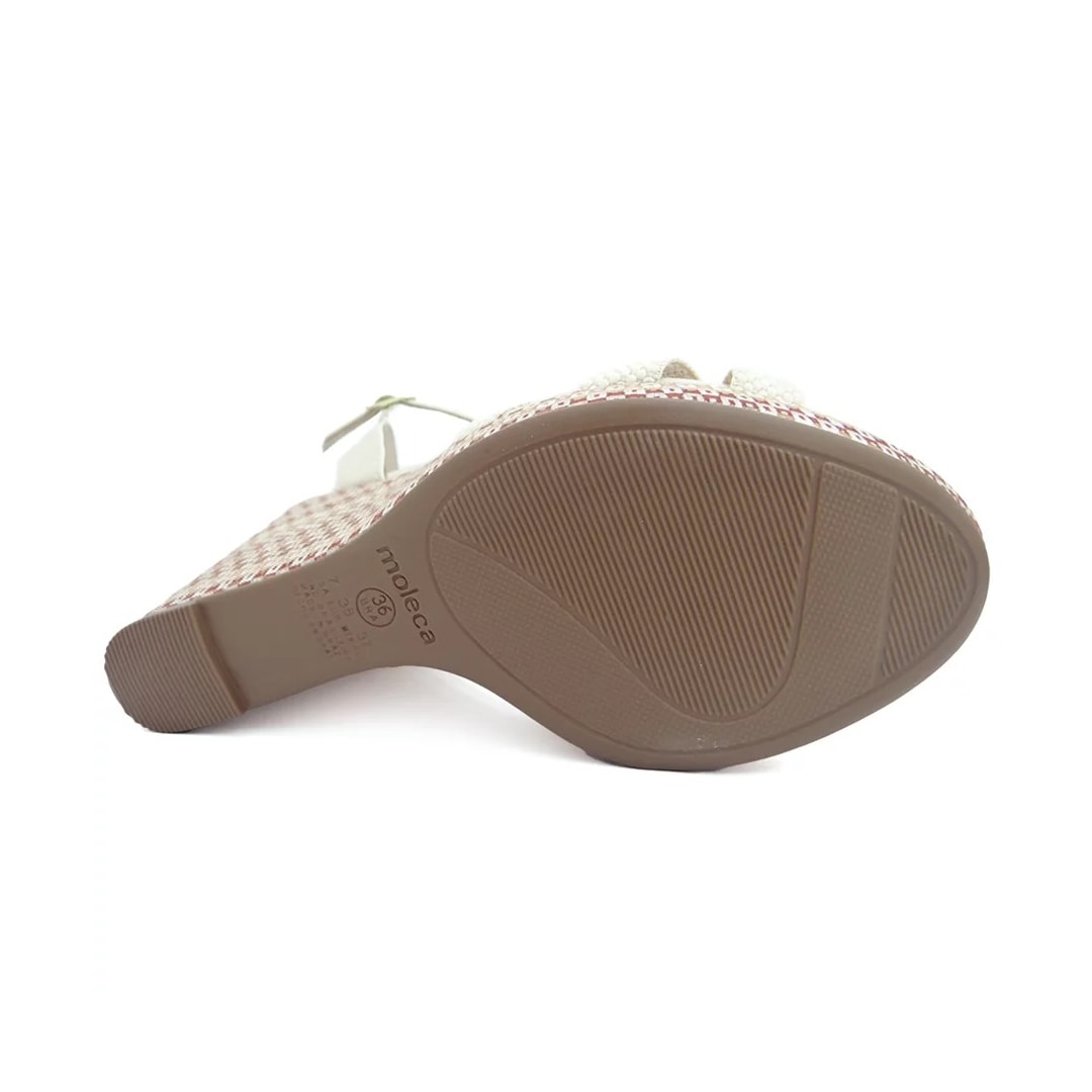 Sandália Moleca Anabela 5411.1127 Creme Sandália Moleca Anabela 5411.1127 Creme