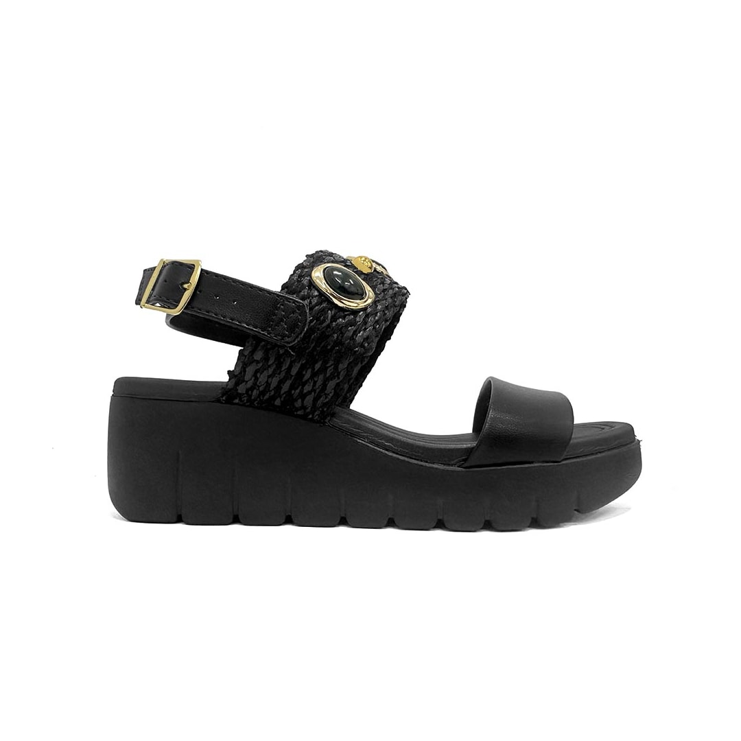 Sandália Moleca Anabela Conforto 5536.110 Preto