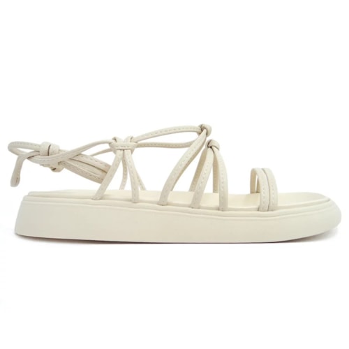 Sandalia Moleca Birken Amarração 5469.115 Creme