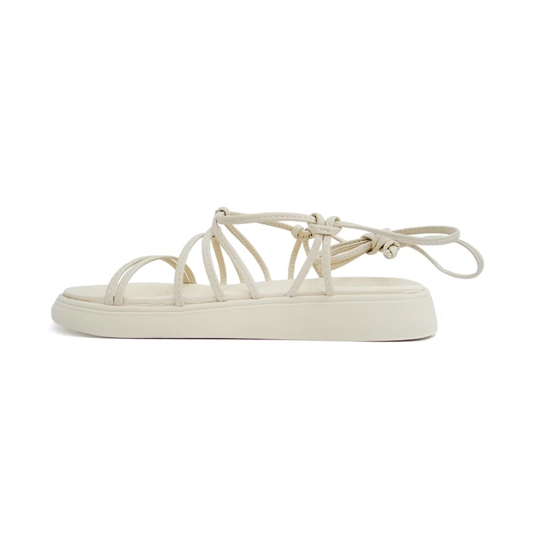 Sandália Moleca Birken Amarração 5469.115 Creme