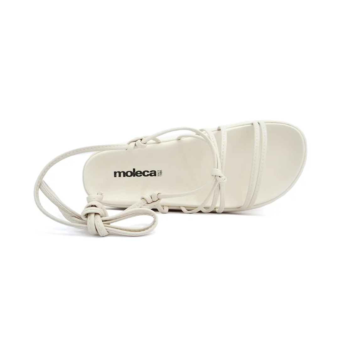 Sandália Moleca Birken Amarração 5469.115 Creme Sandália Moleca Birken Amarração 5469.115 Creme