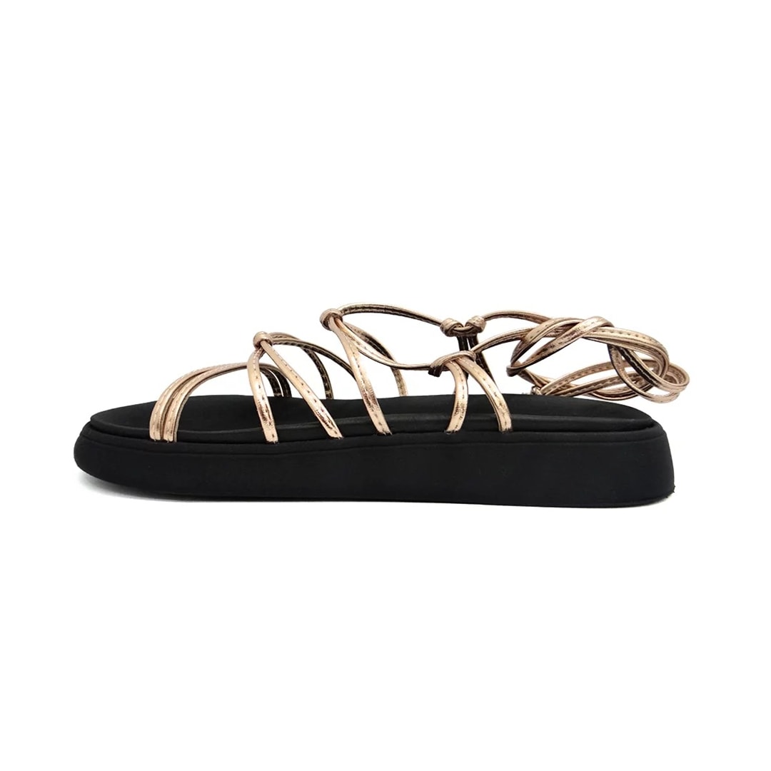 Sandália Moleca Birken Amarração 5469.115 Ouro Rosado