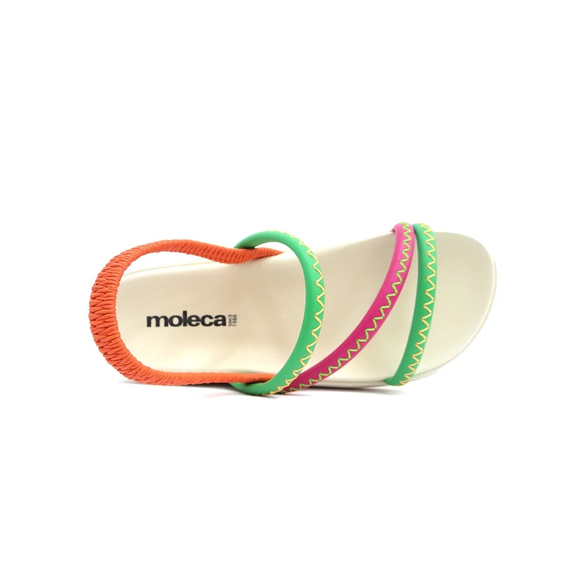 Sandália Moleca Birken Papete 5469.114 Hortela/Pink/Laranja Sandália Moleca Birken Papete 5469.114 Hortela/Pink/Laranja