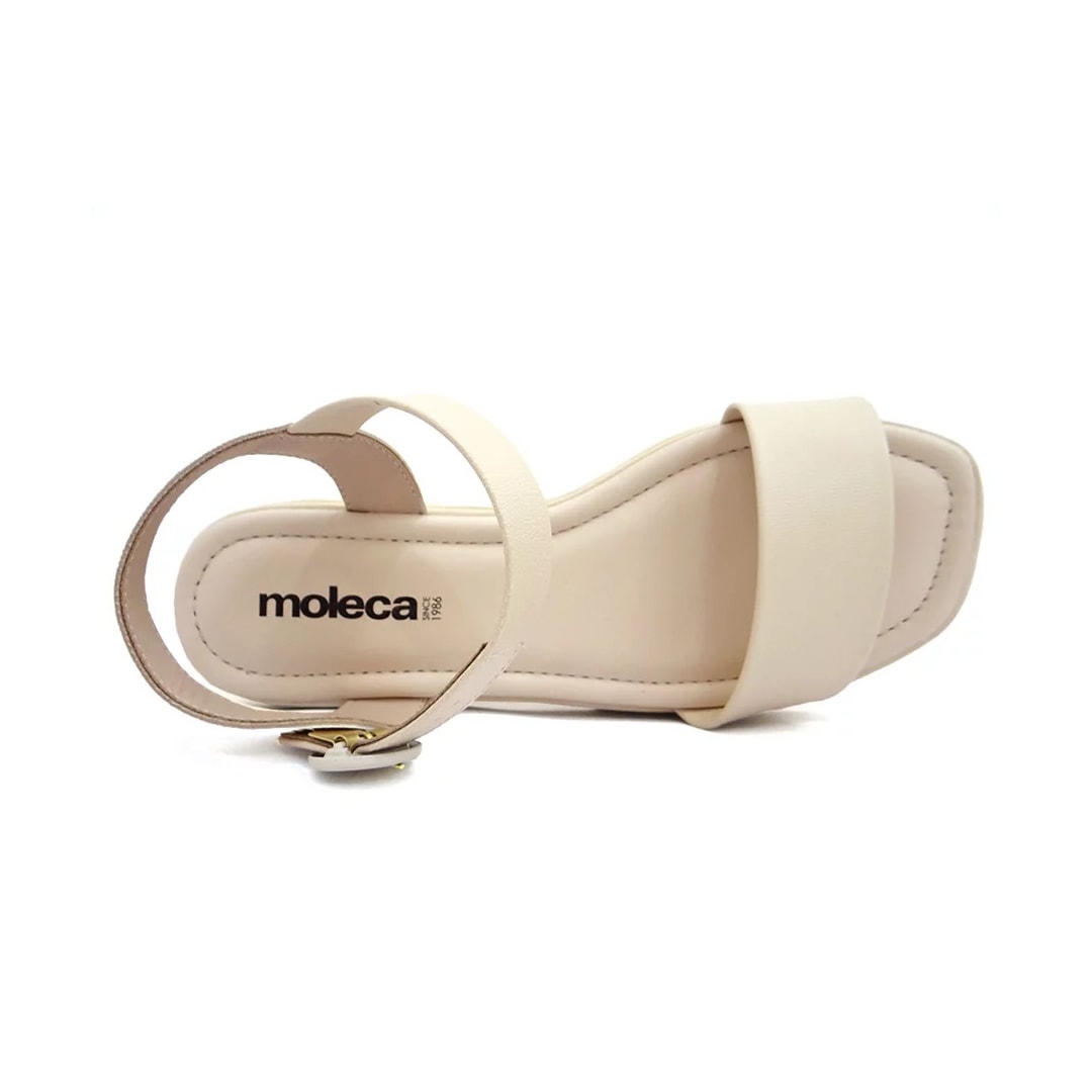 Sandália Moleca Papete 5475.100 Creme Sandália Moleca Papete 5475.100 Creme