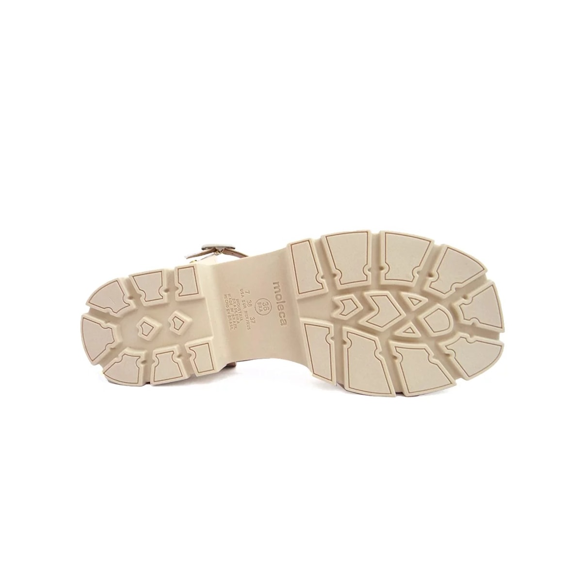 Sandália Moleca Papete 5475.100 Creme Sandália Moleca Papete 5475.100 Creme