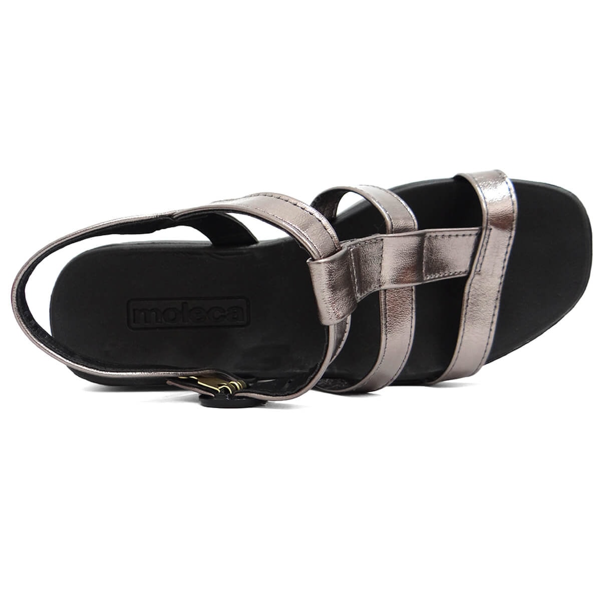 Sandália Moleca Papete Flat Plataforma 5503.101 Grafite Sandália Moleca Papete Flat Plataforma 5503.101 Grafite