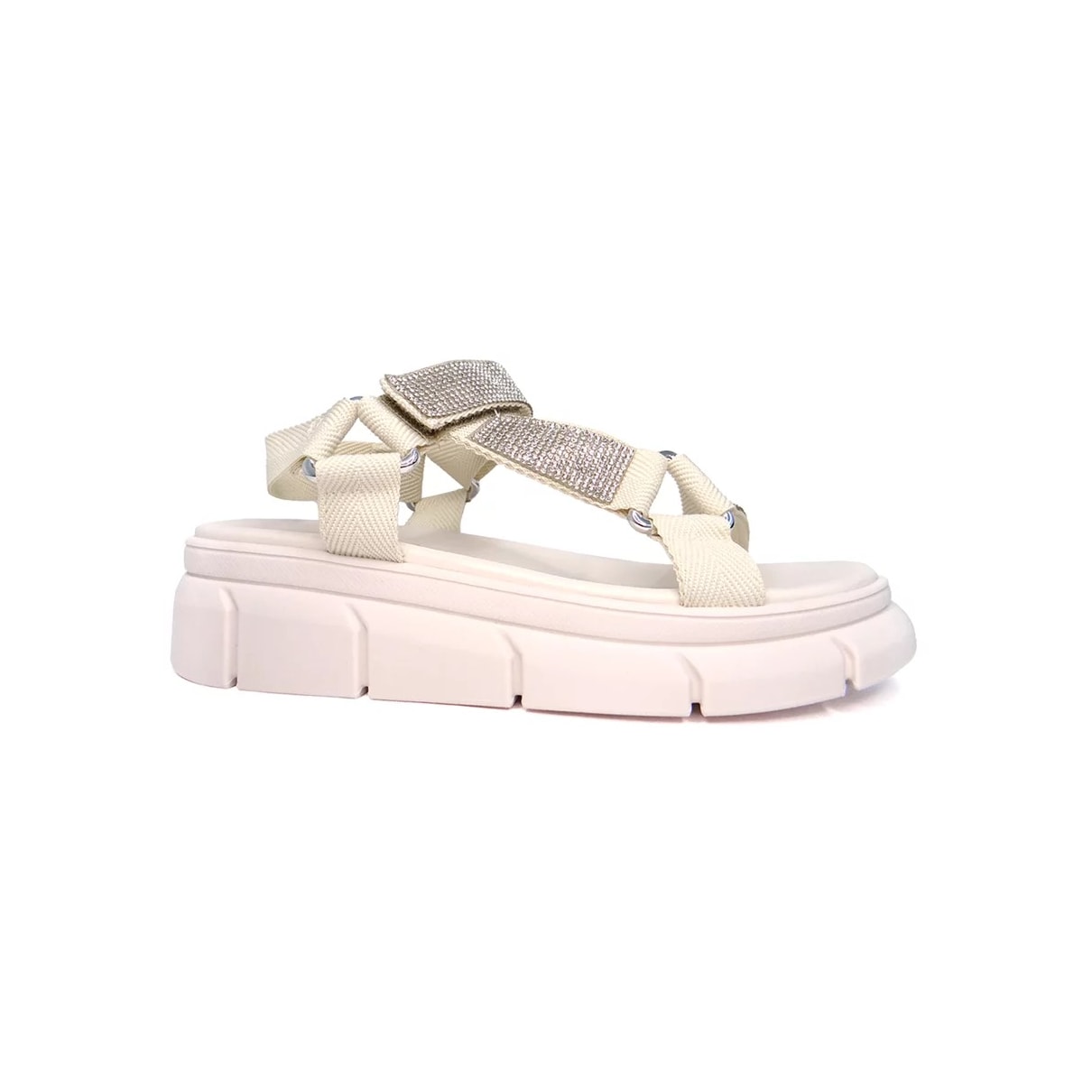 Sandália Moleca Papete Flatform 5483.109 Branco Off Sandália Moleca Papete Flatform 5483.109 Branco Off