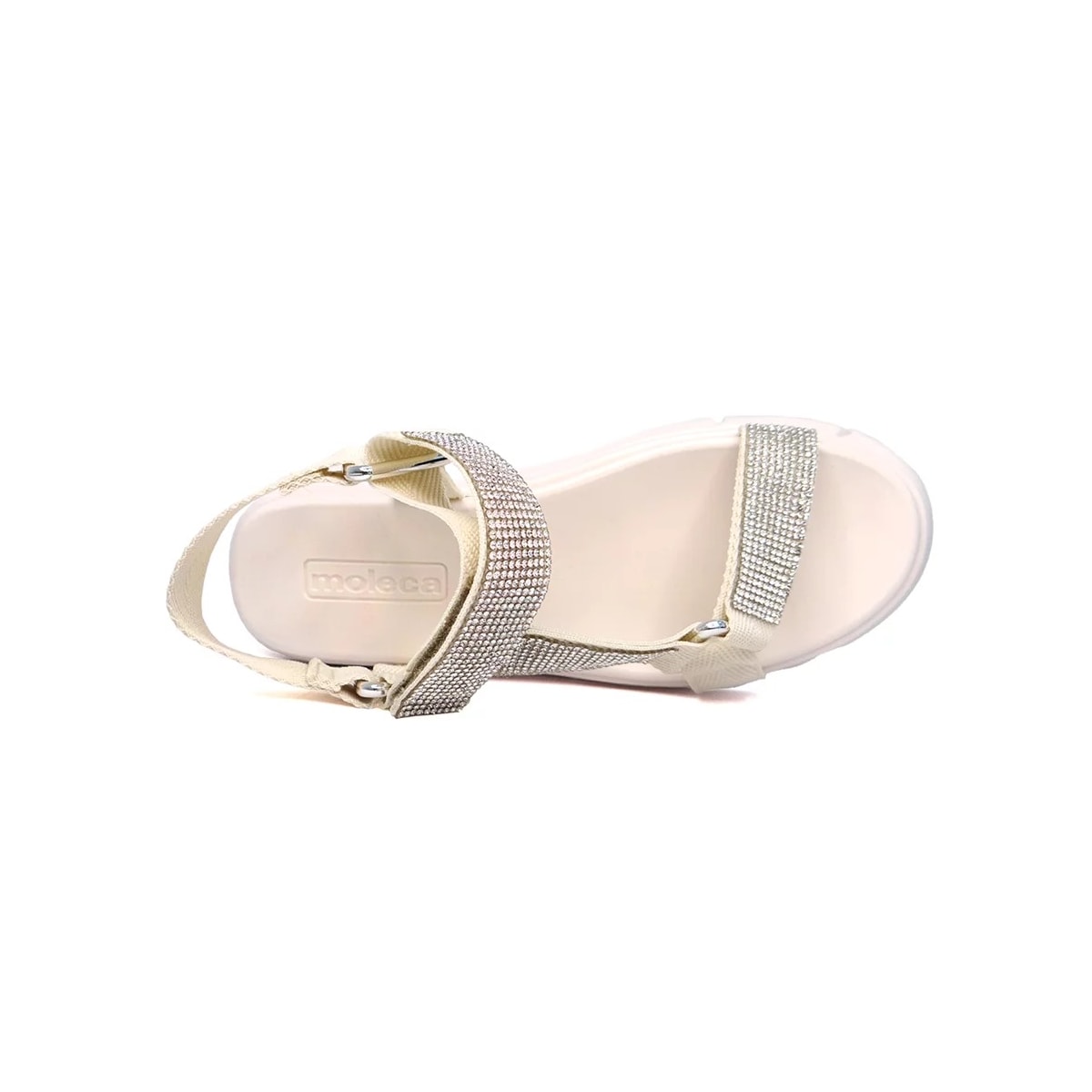 Sandália Moleca Papete Flatform 5483.109 Branco Off Sandália Moleca Papete Flatform 5483.109 Branco Off
