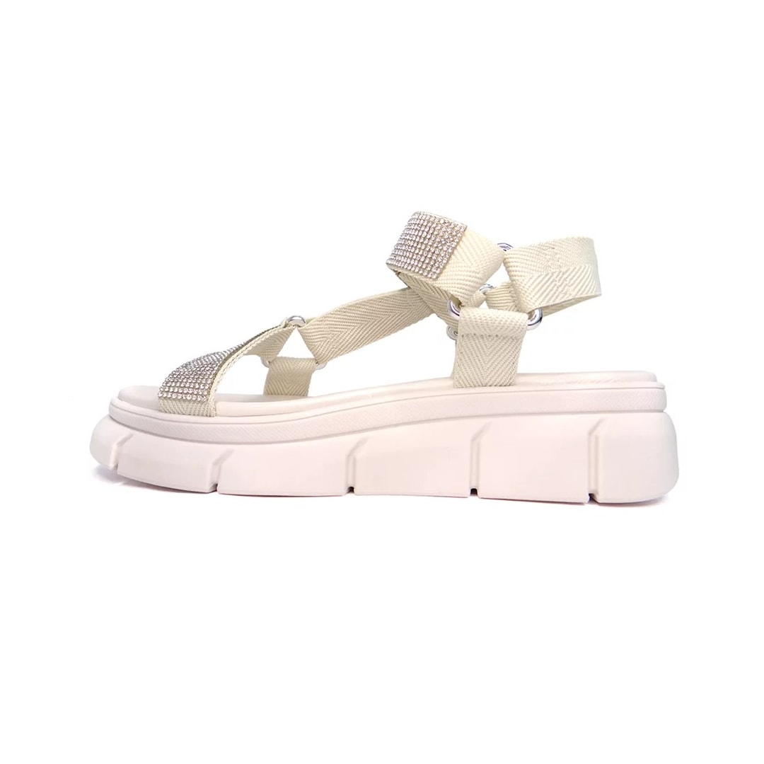 Sandália Moleca Papete Flatform 5483.109 Branco Off Sandália Moleca Papete Flatform 5483.109 Branco Off