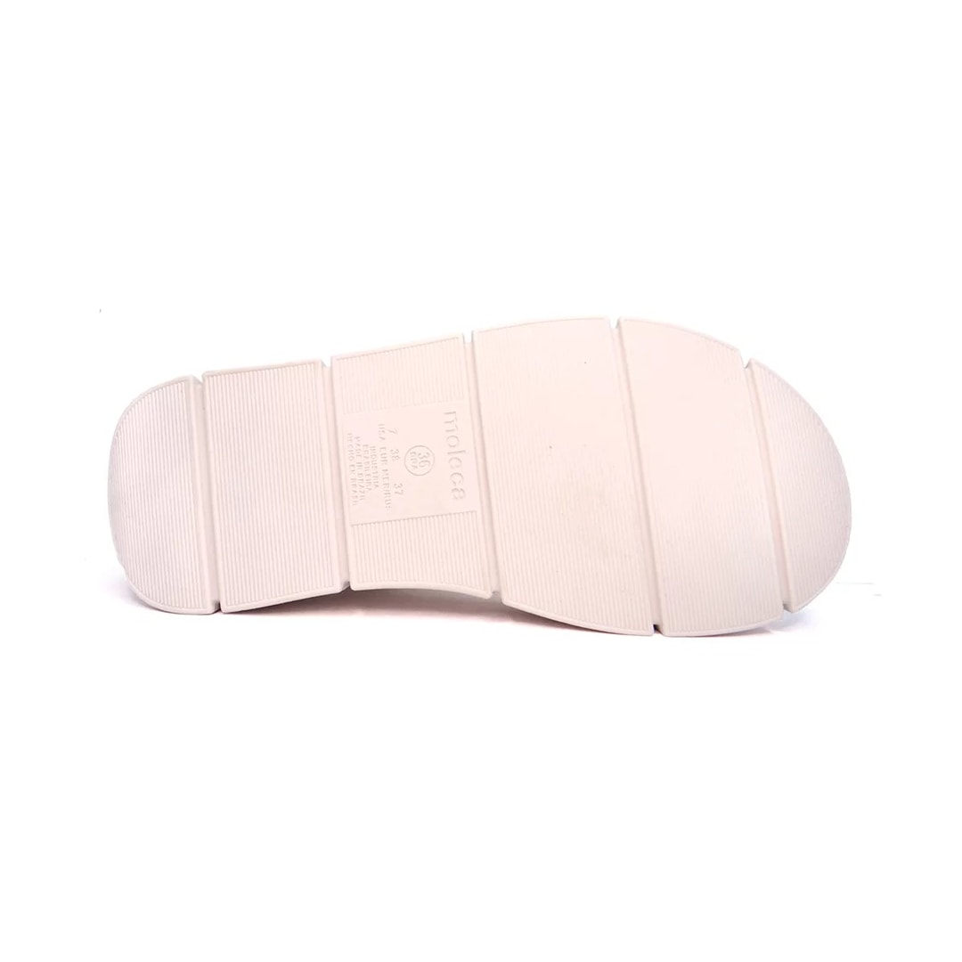 Sandália Moleca Papete Flatform 5483.109 Branco Off Sandália Moleca Papete Flatform 5483.109 Branco Off