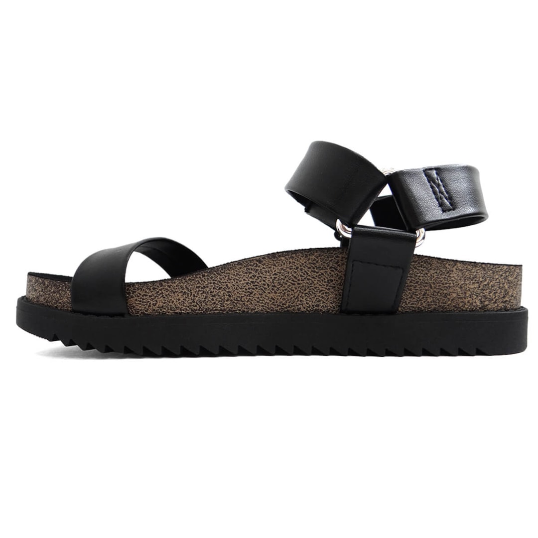 Sandália Moleca Papete Flatform 5500.101 Preto Sandália Moleca Papete Flatform 5500.101 Preto