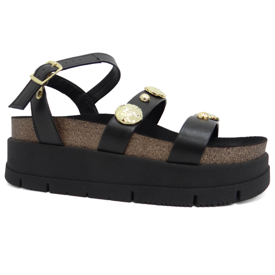 Sandália Moleca Papete Flatform 5513.104 Preto Sandália Moleca Papete Flatform 5513.104 Preto