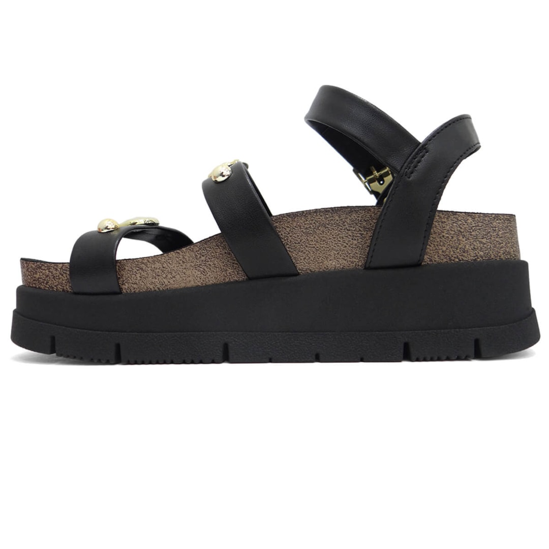 Sandália Moleca Papete Flatform 5513.104 Preto Sandália Moleca Papete Flatform 5513.104 Preto