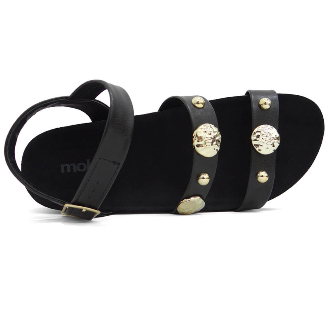 Sandália Moleca Papete Flatform 5513.104 Preto Sandália Moleca Papete Flatform 5513.104 Preto